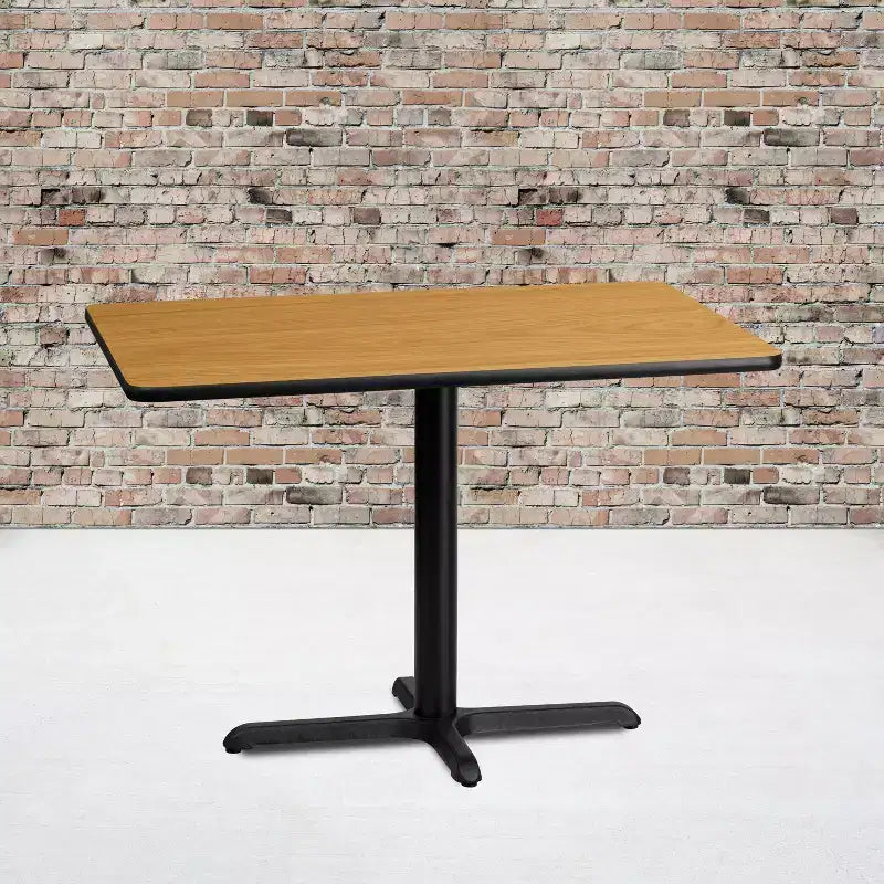 Emma and Oliver 30x42 Rectangular Laminate Table with 23.5x29.5 Table Height Base