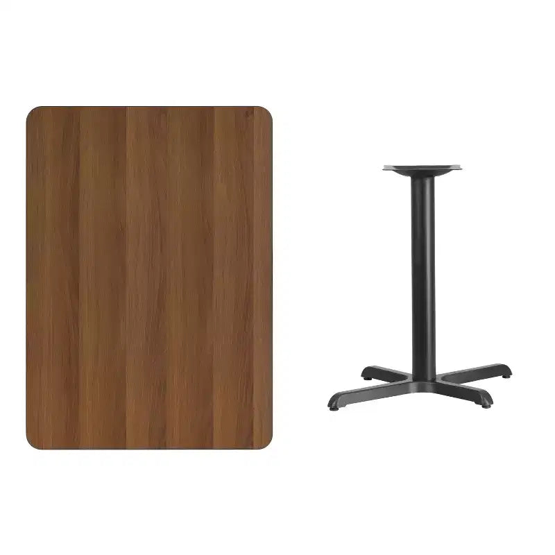 Emma and Oliver 30x42 Rectangular Laminate Table with 23.5x29.5 Table Height Base