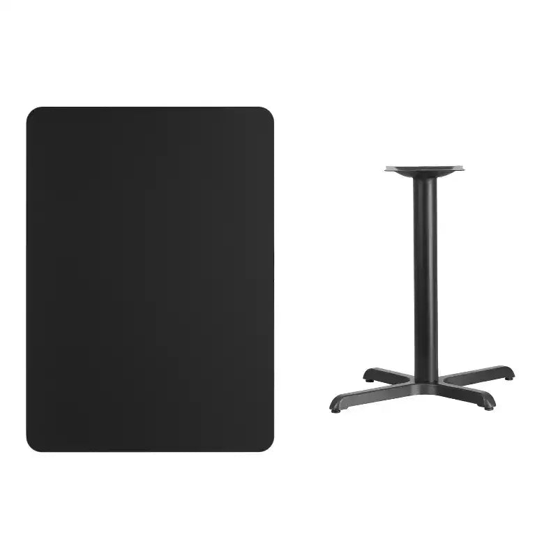Emma and Oliver 30x42 Rectangular Laminate Table with 23.5x29.5 Table Height Base