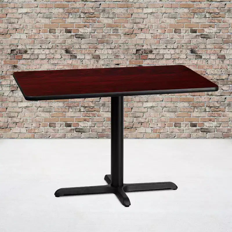 Emma and Oliver 30x42 Rectangular Laminate Table with 23.5x29.5 Table Height Base
