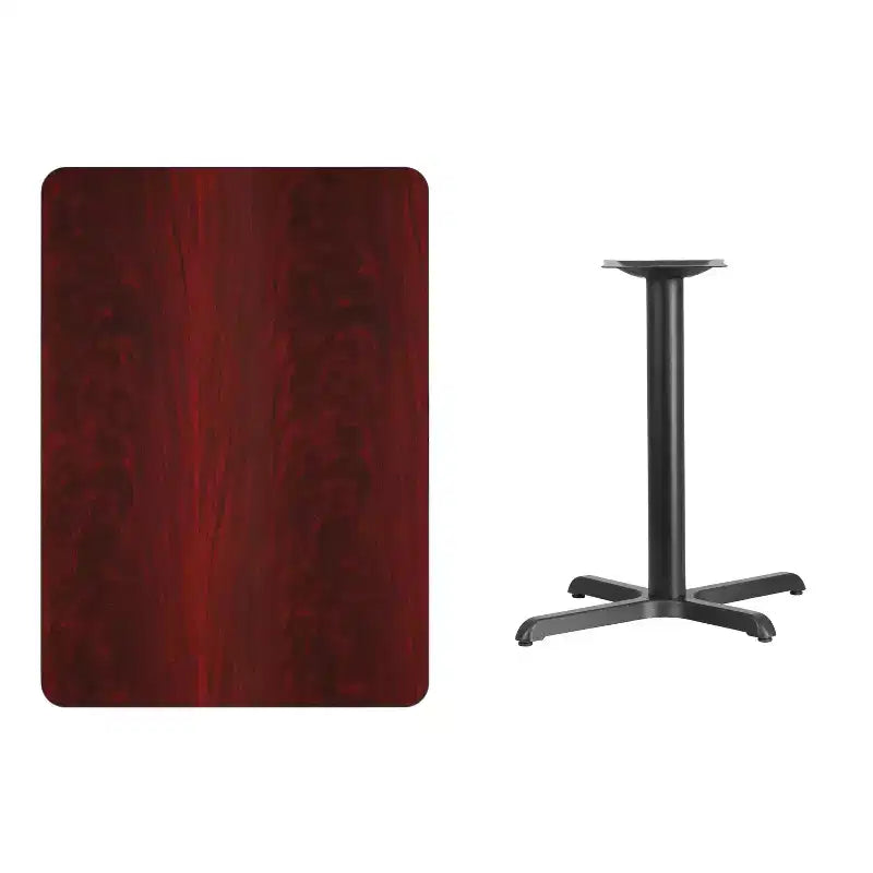 Emma and Oliver 30x42 Rectangular Laminate Table with 23.5x29.5 Table Height Base