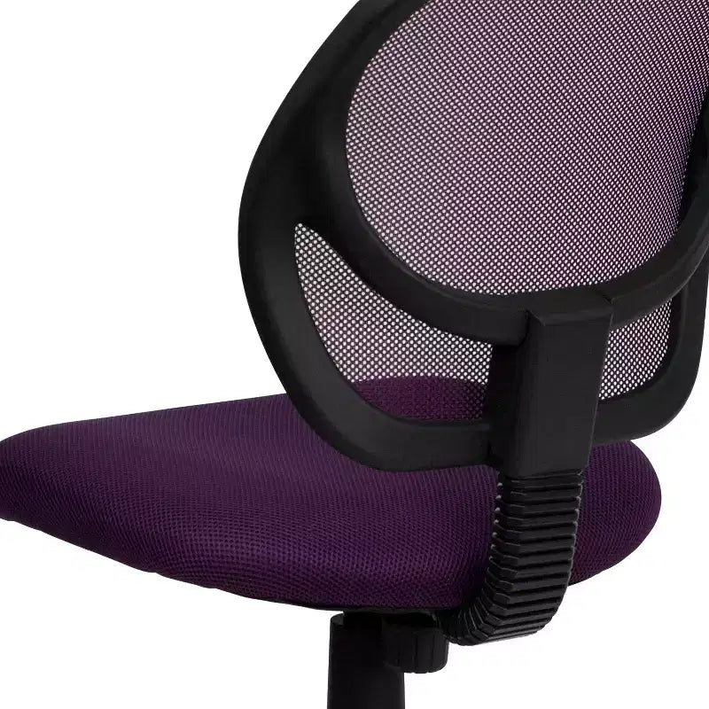 Emma and Oliver Mid-Back Mesh Swivel Task Office Chair with Curved Square Back