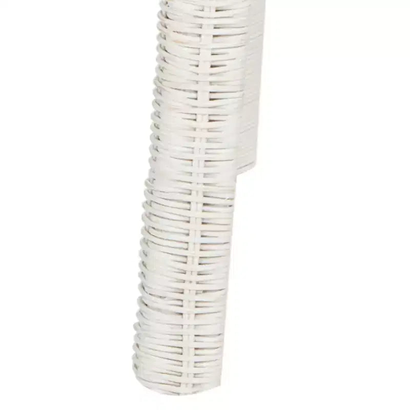 Percy Wicker Bar Stool - WIK6501A - Distressed White - Safavieh