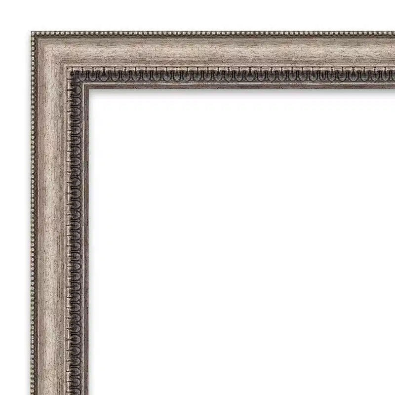 Lyla Ornate Framed Bathroom Vanity Wall Mirror Silver - Amanti Art