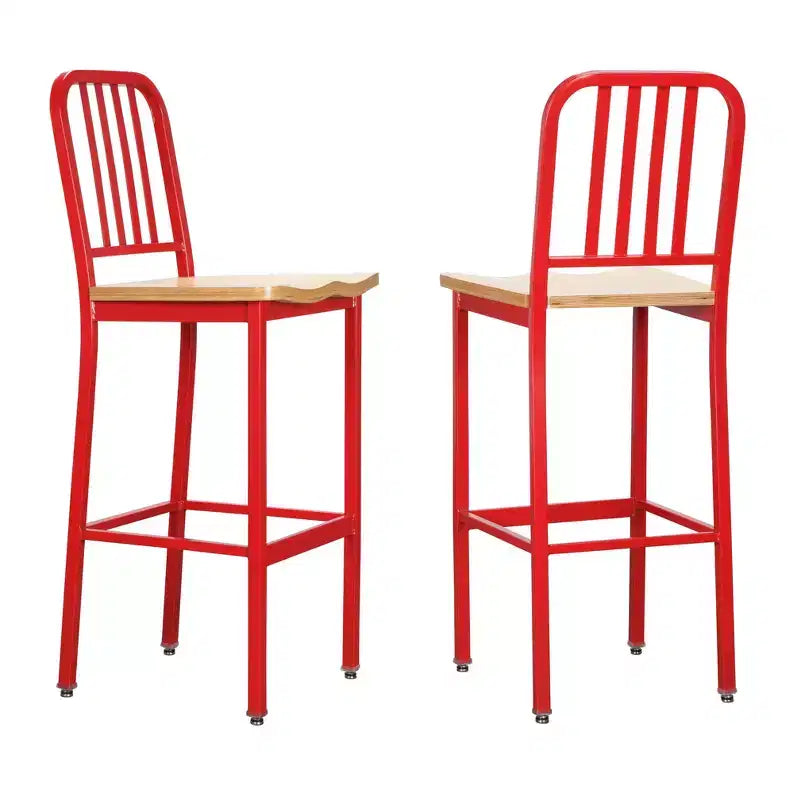 Set of 2 Frazier Metal Barstools - Linon