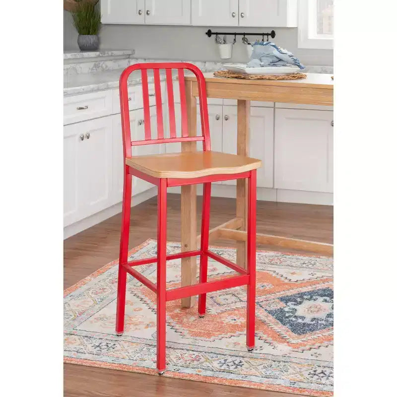Set of 2 Frazier Metal Barstools - Linon