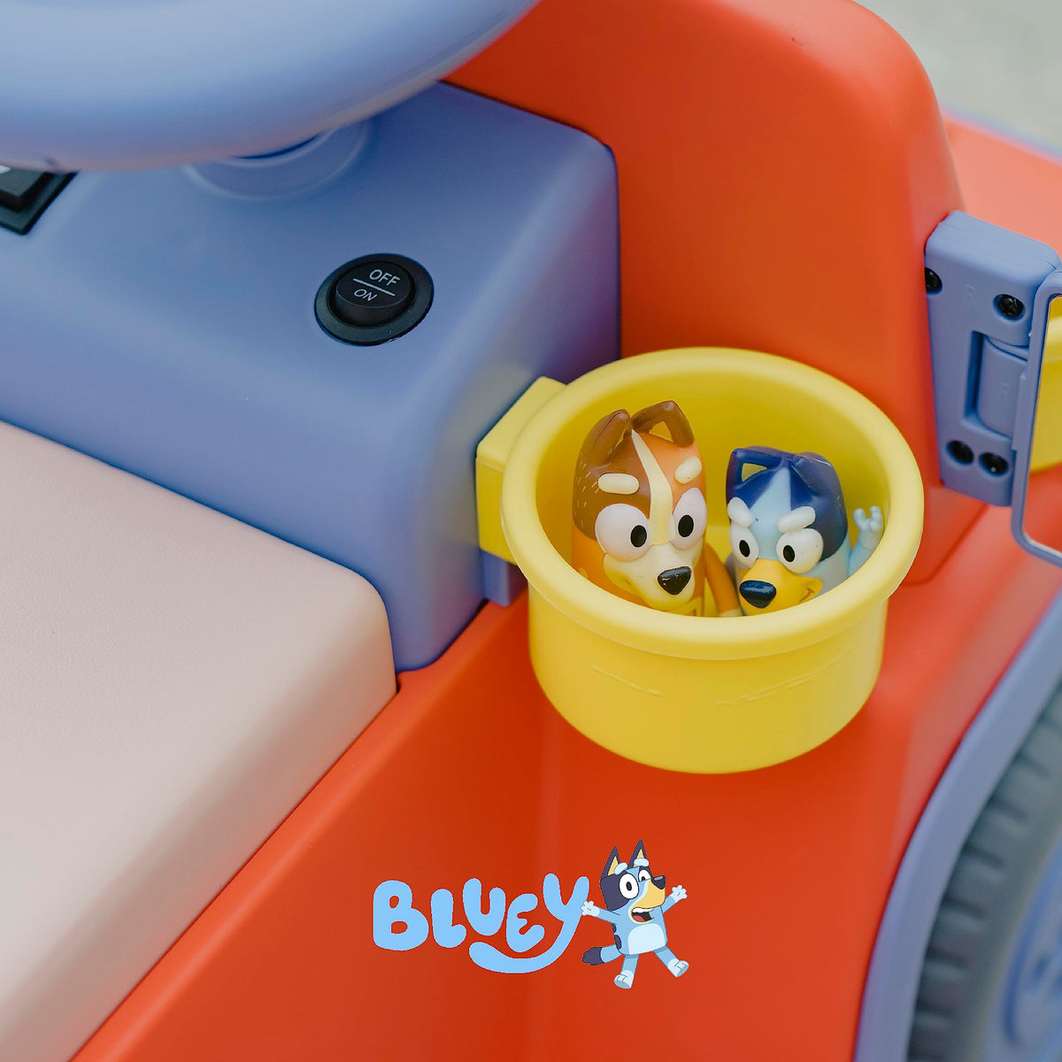Bluey Rutschauto für Kleinkinder, aufladbar