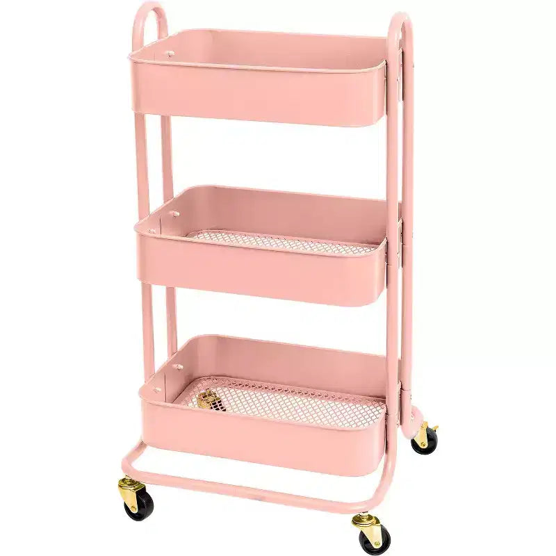 We R A La Cart Storage Cart With Handles-Pink