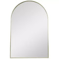 Northlight 36 Gold Framed Modern Arched Wall Mirror