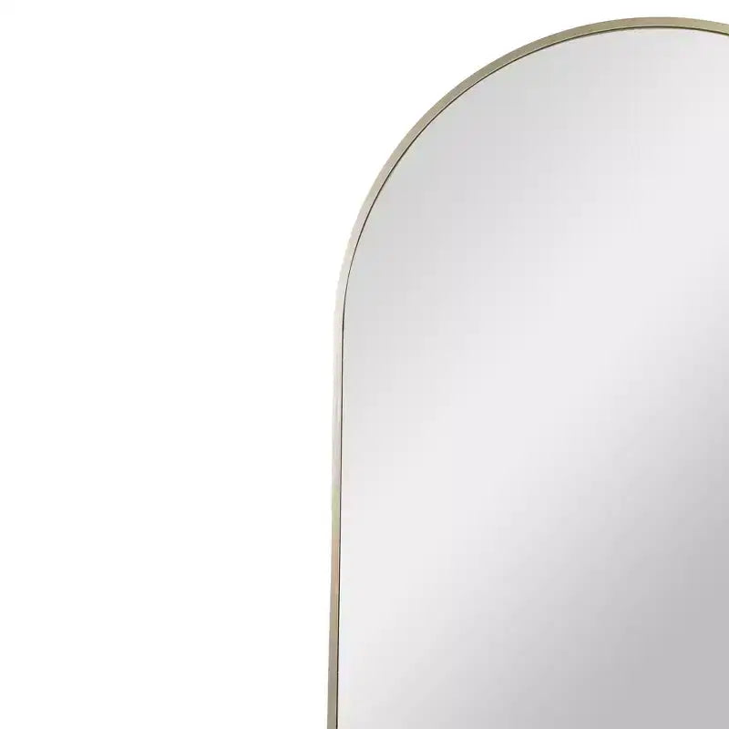 Northlight 36 Gold Framed Modern Arched Wall Mirror