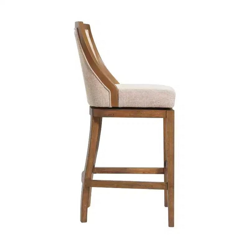 Set of 2 Ellie Bar Height Stools with Back - Alaterre Furniture