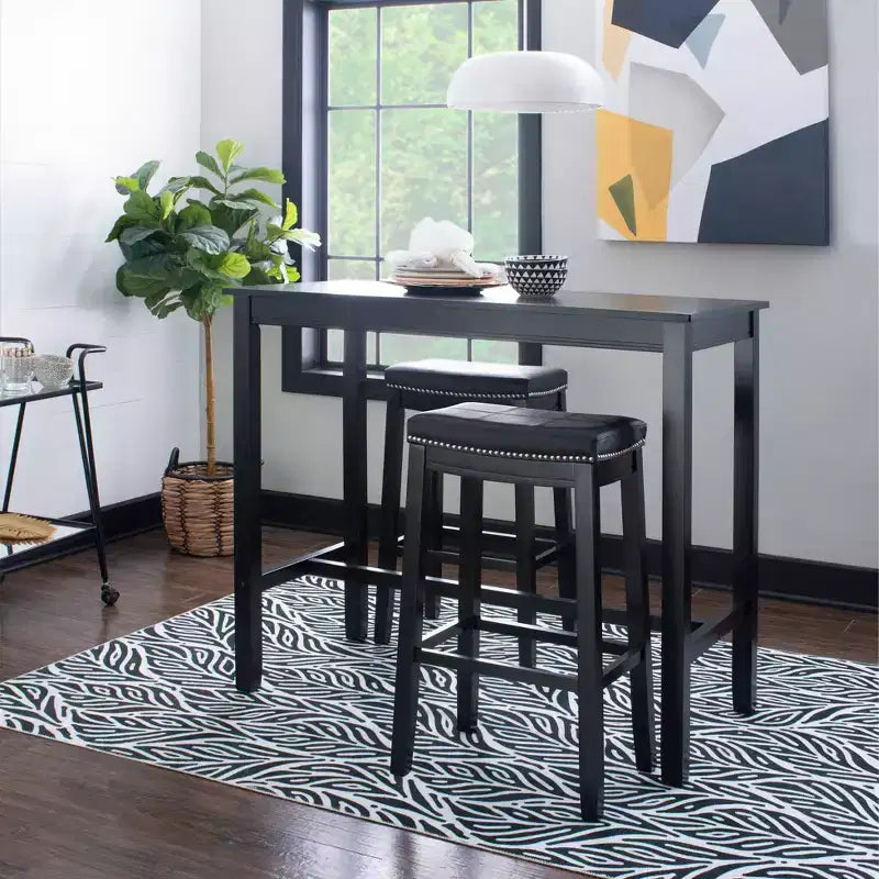 3pc Claridge Bar Height Dining Set - Linon