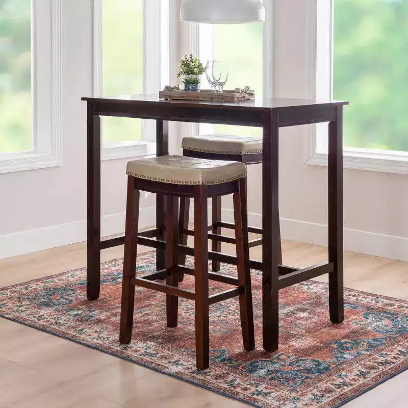 3pc Claridge Bar Height Dining Set - Linon