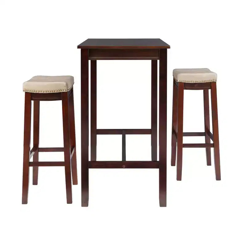 3pc Claridge Bar Height Dining Set - Linon