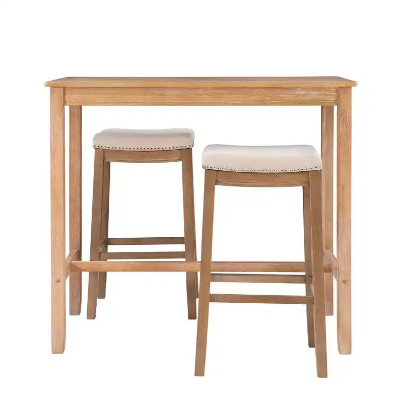 3pc Claridge Bar Height Dining Set - Linon