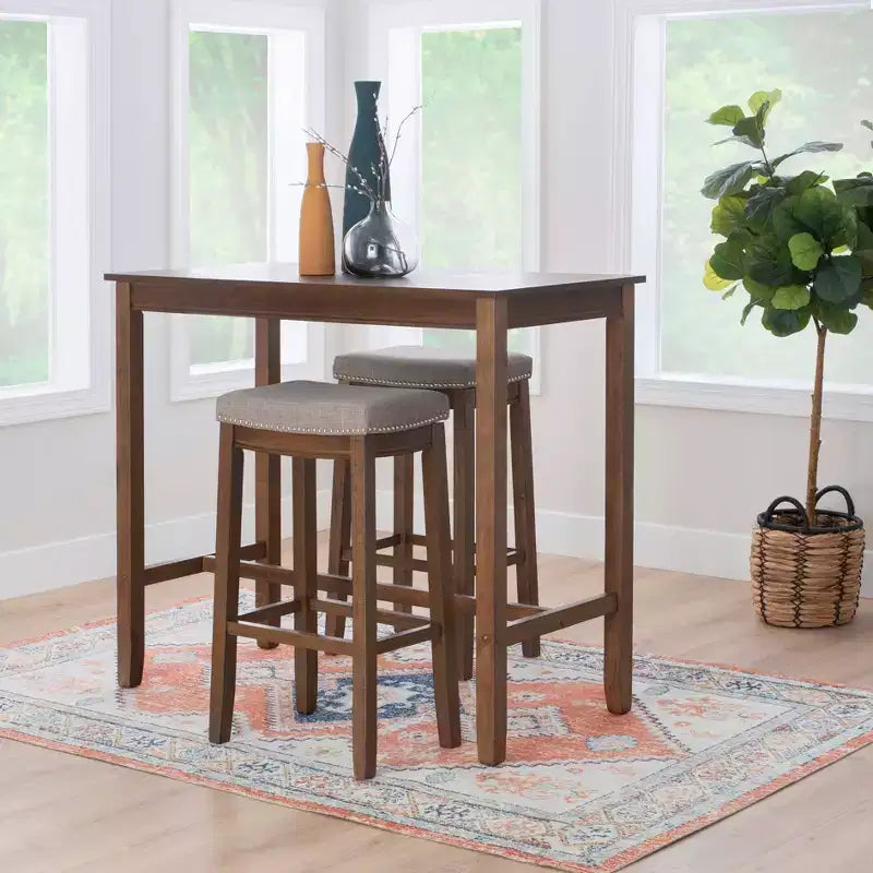 3pc Claridge Bar Height Dining Set - Linon