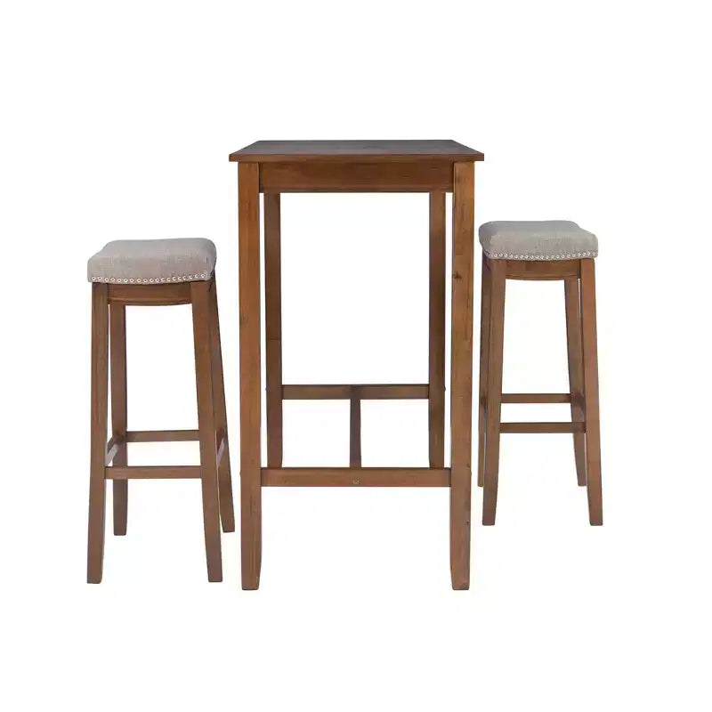 3pc Claridge Bar Height Dining Set - Linon