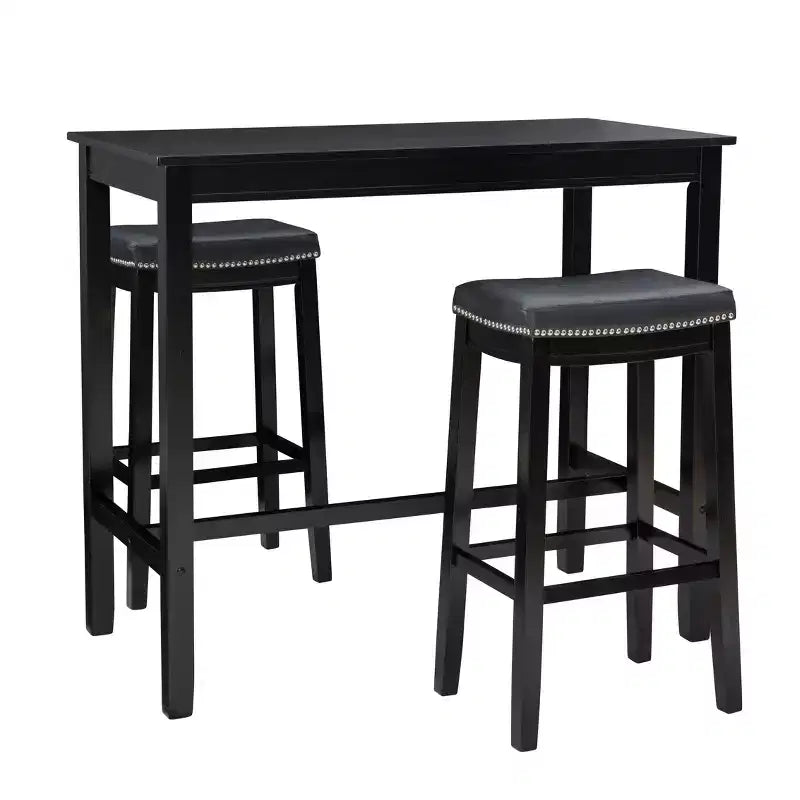 3pc Claridge Bar Height Dining Set - Linon