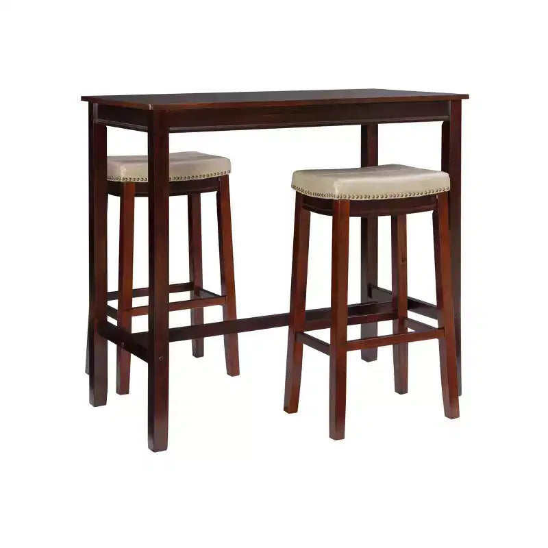 3pc Claridge Bar Height Dining Set - Linon