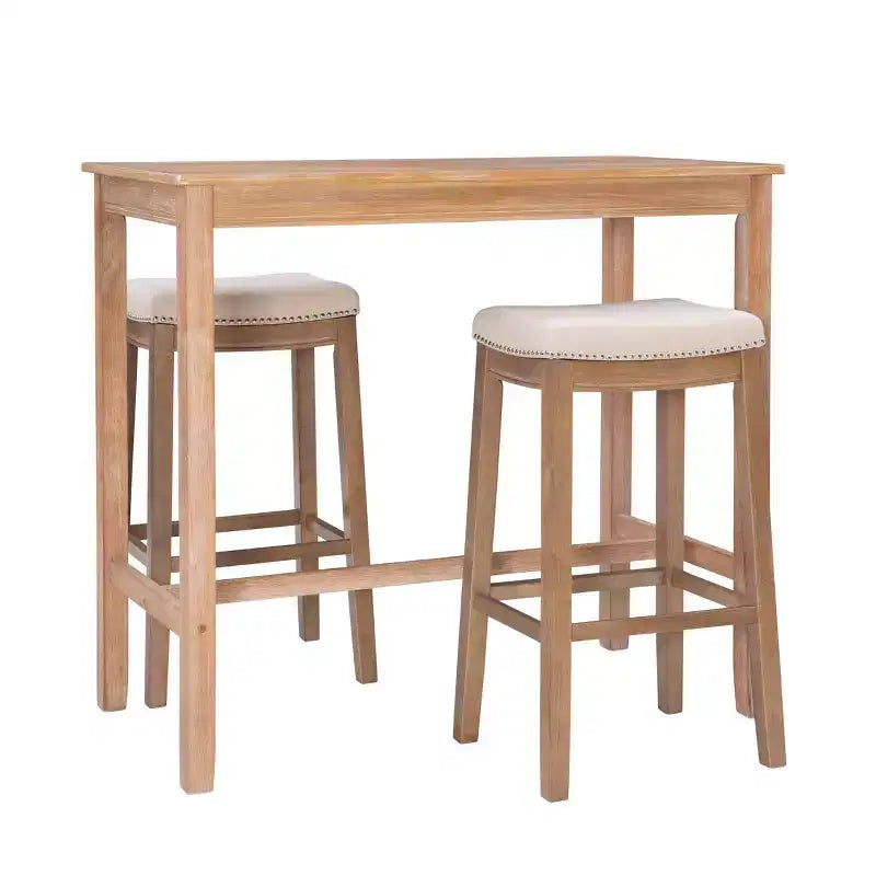3pc Claridge Bar Height Dining Set - Linon