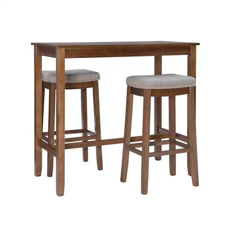 3pc Claridge Bar Height Dining Set - Linon