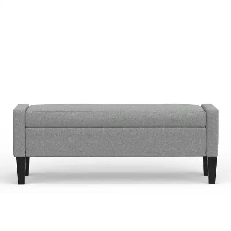Glenwillow Home 52 Upholstered Storage Bench With Truncated Arms