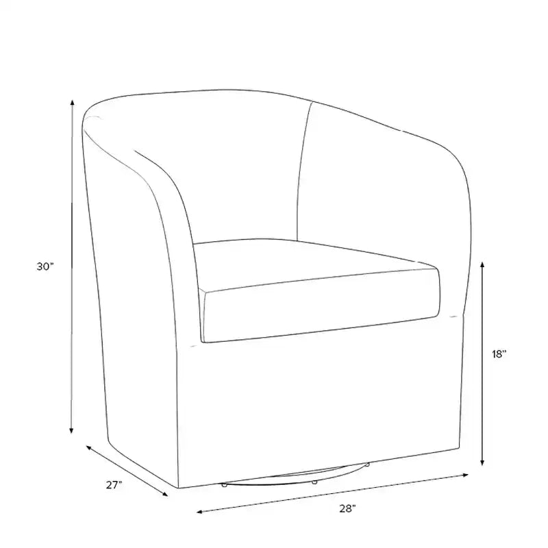 Rhea Swivel Chair in Velvet - Threshold