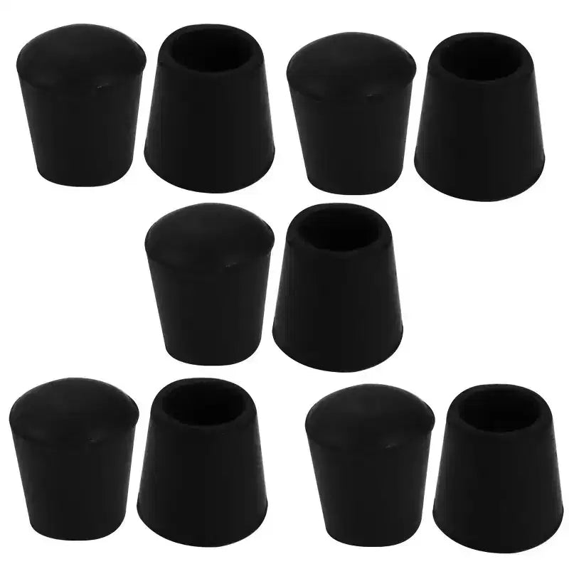 Unique Bargains Rubber Floor Protector Furniture Feet Covers Chair Leg Caps 16mm Inner Dia Black 10 Pcs