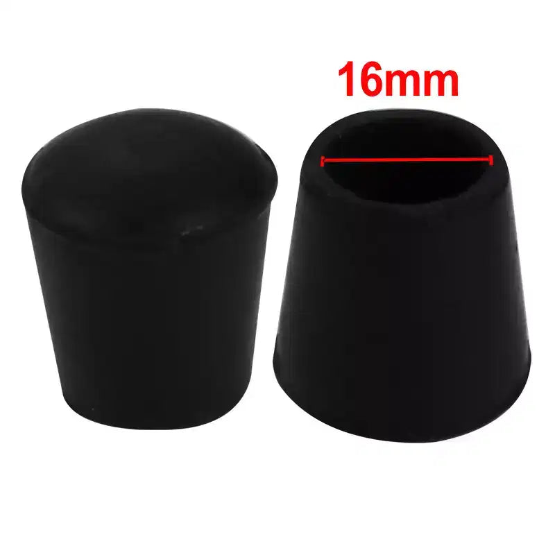Unique Bargains Rubber Floor Protector Furniture Feet Covers Chair Leg Caps 16mm Inner Dia Black 10 Pcs