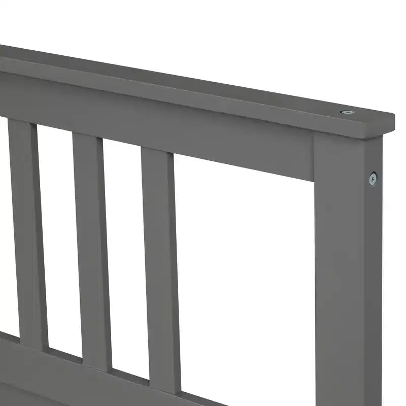 Lit plateforme en bois double/simple avec tête et pied de lit