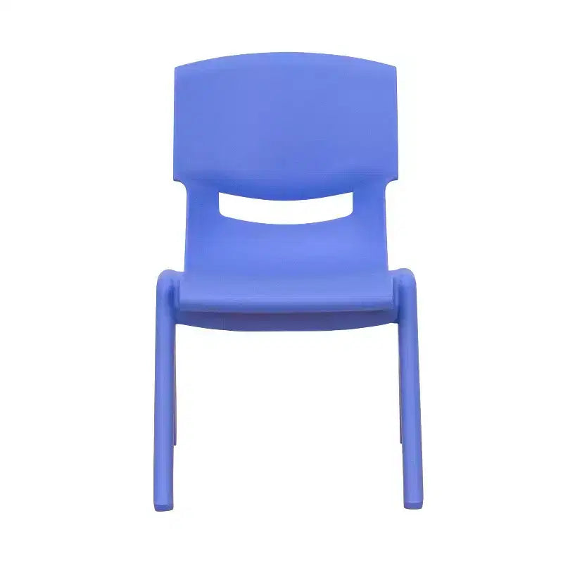 Emma and Oliver 10 Pack Plastic Stackable School Chair with 10.5 Seat Height