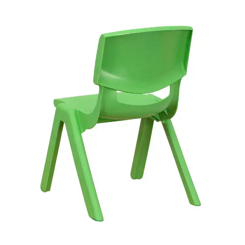 Emma and Oliver 10 Pack Plastic Stackable School Chair with 10.5 Seat Height
