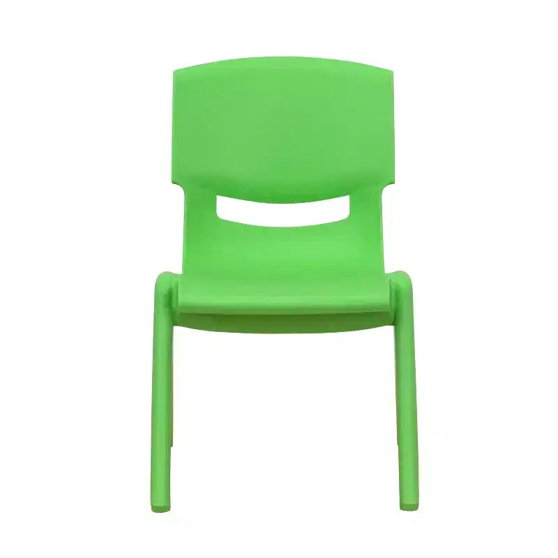 Emma and Oliver 10 Pack Plastic Stackable School Chair with 10.5 Seat Height