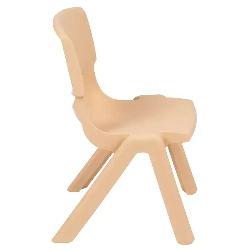 Emma and Oliver 10 Pack Plastic Stackable School Chair with 10.5 Seat Height