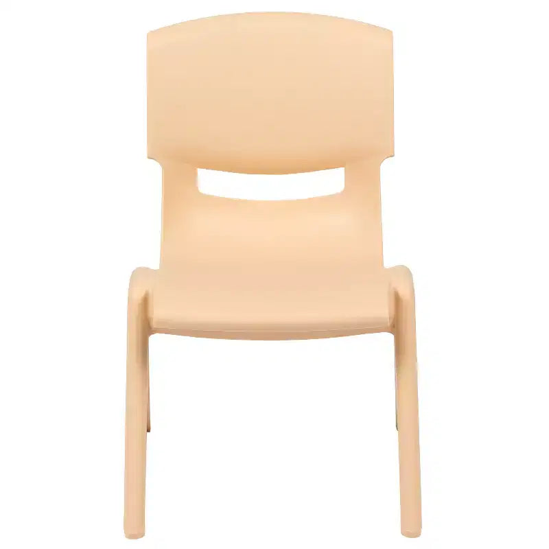 Emma and Oliver 10 Pack Plastic Stackable School Chair with 10.5 Seat Height