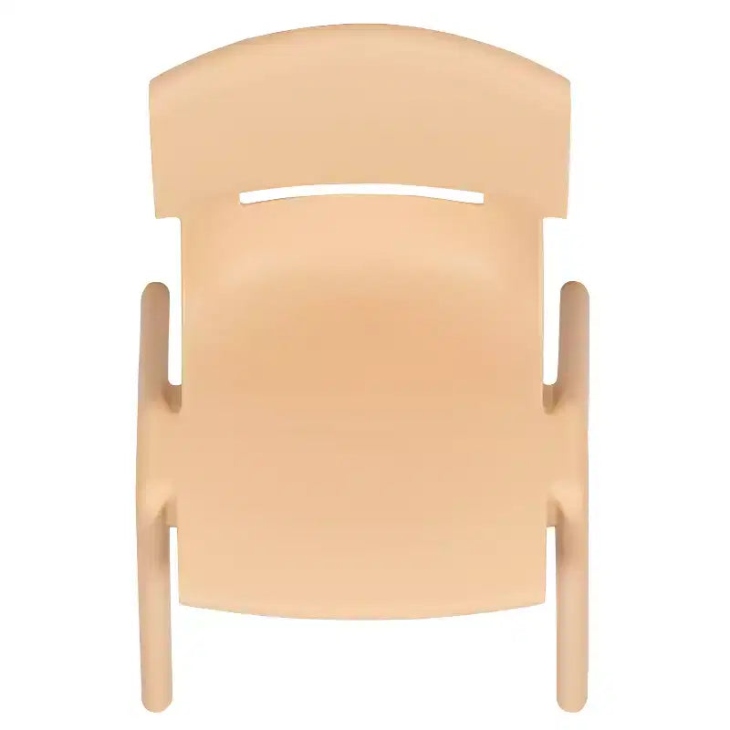 Emma and Oliver 10 Pack Plastic Stackable School Chair with 10.5 Seat Height