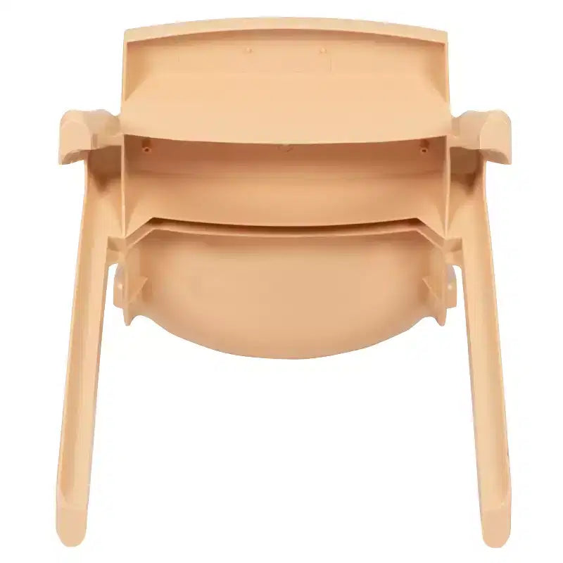 Emma and Oliver 10 Pack Plastic Stackable School Chair with 10.5 Seat Height