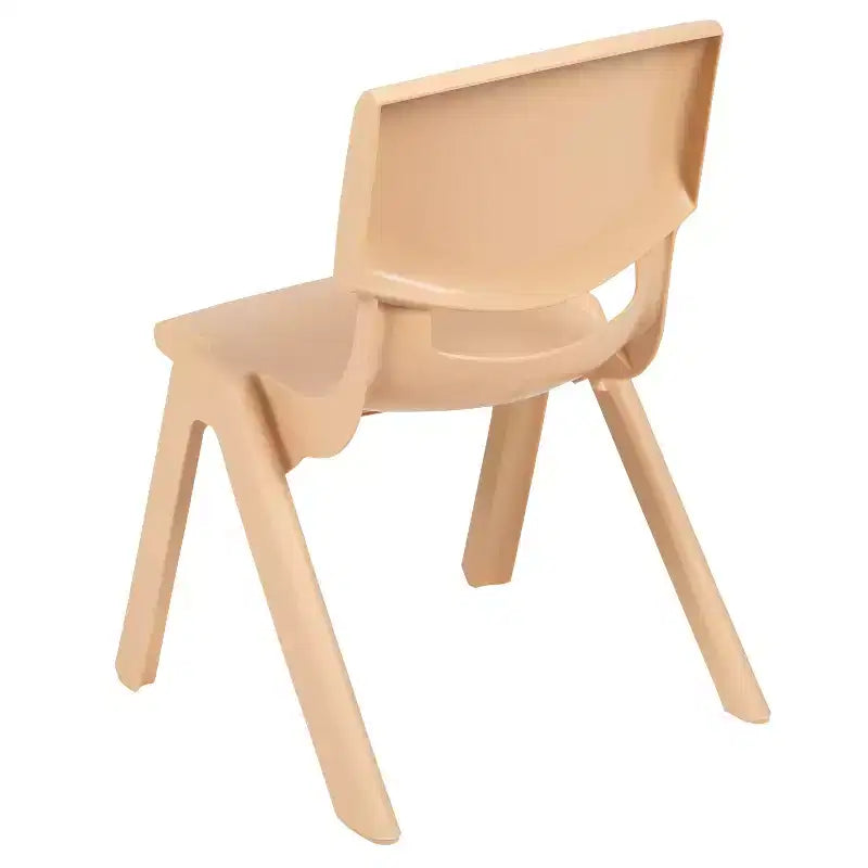 Emma and Oliver 10 Pack Plastic Stackable School Chair with 10.5 Seat Height