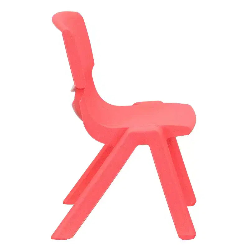 Emma and Oliver 10 Pack Plastic Stackable School Chair with 10.5 Seat Height