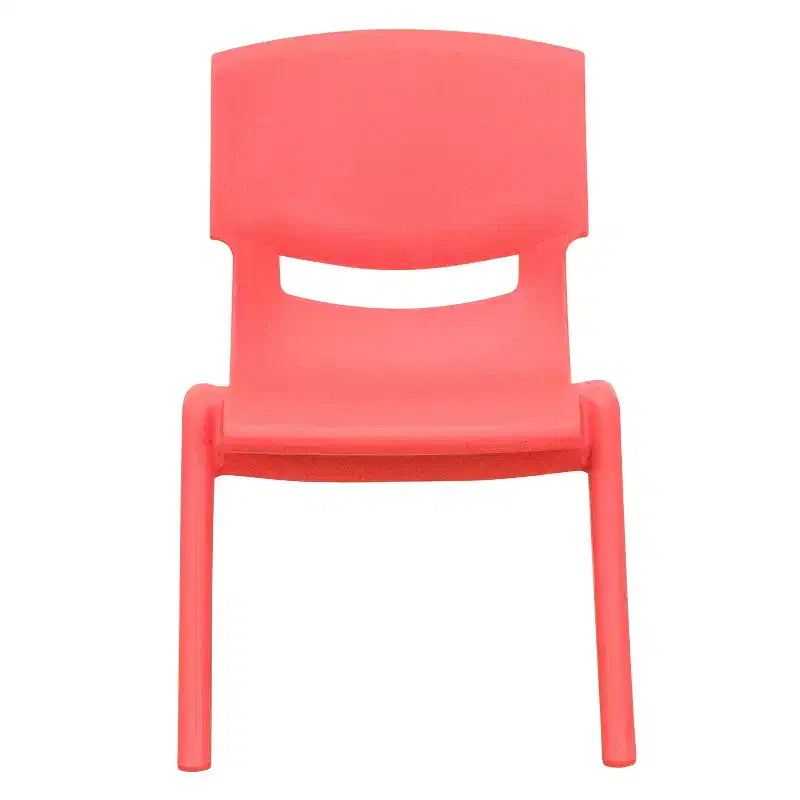 Emma and Oliver 10 Pack Plastic Stackable School Chair with 10.5 Seat Height