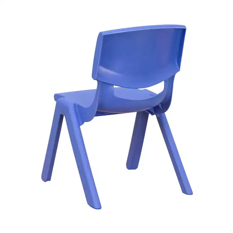 Emma and Oliver 10 Pack Plastic Stackable School Chair with 10.5 Seat Height