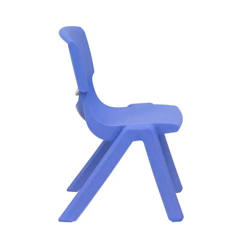 Emma and Oliver 10 Pack Plastic Stackable School Chair with 10.5 Seat Height