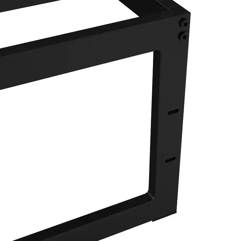 Lit plateforme métallique 14 po avec support à lattes en acier et 12,5 po d'espace de rangement sous le lit – Aucun sommier ou fond de lit requis