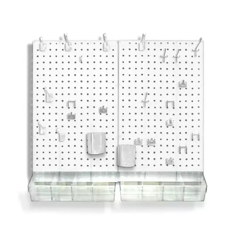Azar Displays 70-Piece Pegboard Wall Organizer Kit