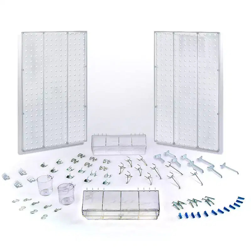 Azar Displays 70-Piece Pegboard Wall Organizer Kit