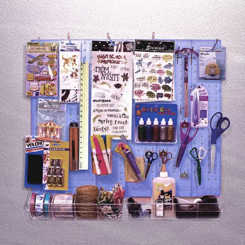 Azar Displays 70-Piece Pegboard Wall Organizer Kit