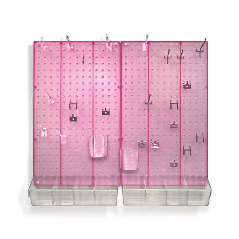 Azar Displays 70-Piece Pegboard Wall Organizer Kit