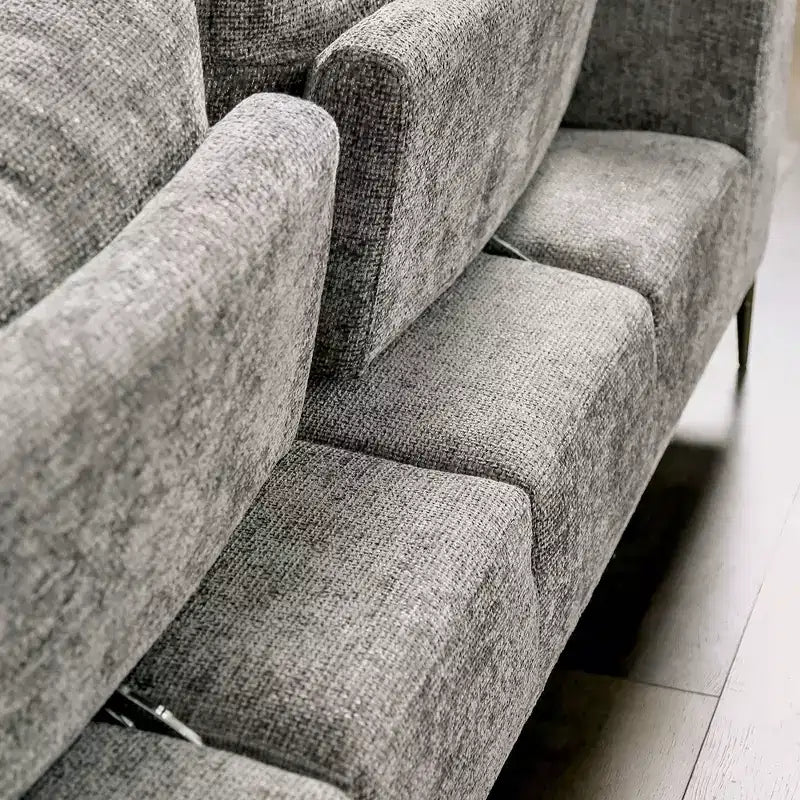 HOMES: Inside + Out Tubera 65" Loveseat Chenille T Seat Cushion with Extendable Back