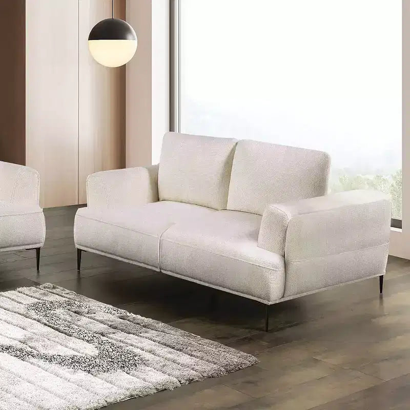 HOMES: Inside + Out Tubera 65" Loveseat Chenille T Seat Cushion with Extendable Back