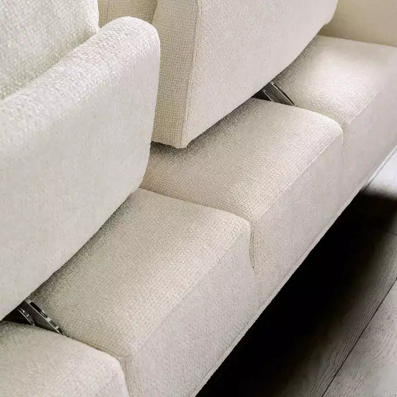 HOMES: Inside + Out Tubera 65" Loveseat Chenille T Seat Cushion with Extendable Back